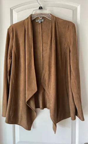 Faux Suede Cardigan thumbnail 1