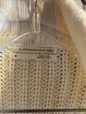 Anthropologie Cream Cardigan Size M thumbnail 4