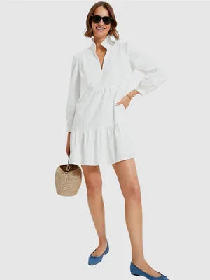 Tuckernuck Palmerston‎ Swiss Dot 3/4 Sleeve Dress XL thumbnail 6