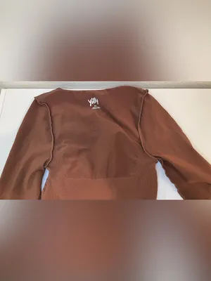 YITTY Nearly Naked Shapewear Long Sleeve Bodysuit Sizes M/L in Brown and Rich thumbnail 9