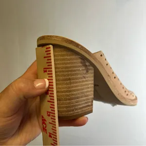Dolce Vita | Heels Size 6.5 Tan Mules with Perforated‎ Design thumbnail 6