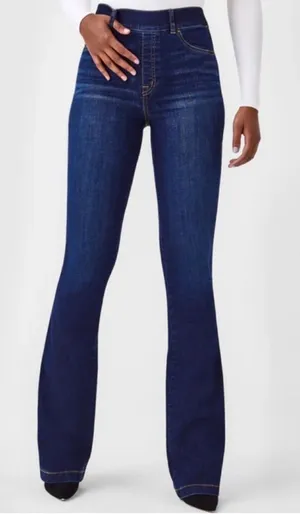 SPANX‎ Denim Pull On Flare Jeans Size 3X NWT thumbnail 1