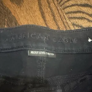 American Eagle Outfitters Curvy Hi Rise Black Jean Shorts thumbnail 2