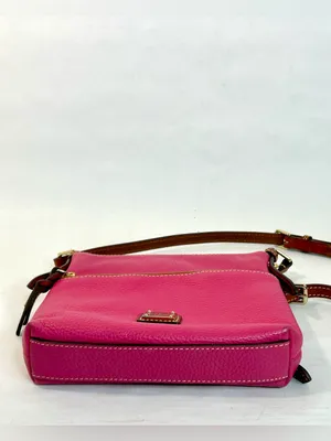 Dooney & Bourke Pebble Grain Crossbody in Bright Fuchsia Pink, Dust Bag Included thumbnail 12