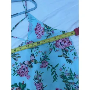 NWT Adelyn Rae Lydia Woven Printed Slip Dress Large Light Blue Size L thumbnail 6