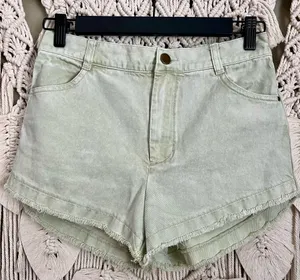 High-Rise Denim Shorts thumbnail 1