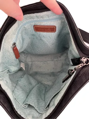 The Sak Black Leather ‘Lucia’ Hobo Shoulder Bag thumbnail 9
