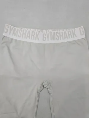 New Gymshark Woman's Light Gray Biker Shorts Size M thumbnail 4