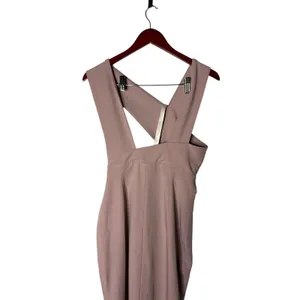 New House of CB Marina maxi dress in a mauve or mink color with a thigh split M thumbnail 8