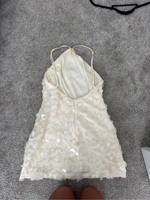 SheIn Ivory Sequin Mini Dress thumbnail 2