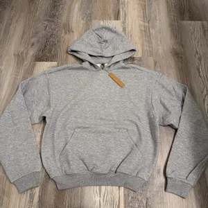 Skims Cotton fleece classic pullover hoodie Heather Gray Size XXS thumbnail 1