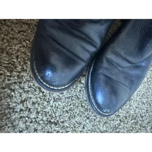 Laredo Black Leather Western Roper Boots Womens 8 Mens 6.5 7902 Made in USA thumbnail 7