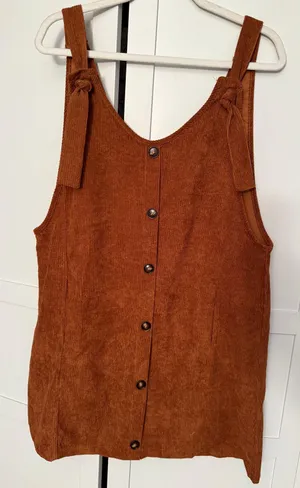 SheIn Brown Corduroy Dress thumbnail 2