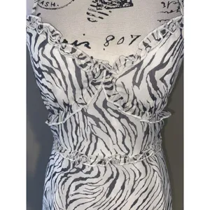 NWT Le Lis Sz Med Animal Print Razorback Sleeveless Mini Dress thumbnail 4