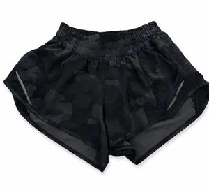 Lululemon Hotty Hot Black Camo Women's Performance Shorts 2 thumbnail 1