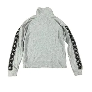 Reebok womens grey high neck sweatshirt with‎ pocket size small thumbnail 2