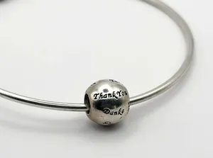Pandora Many Thanks Silver 925 Authentic Charm Bead thumbnail 1
