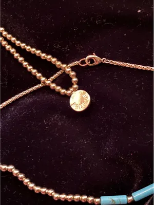 Boho Layered Gold Beaded Necklace Set thumbnail 4