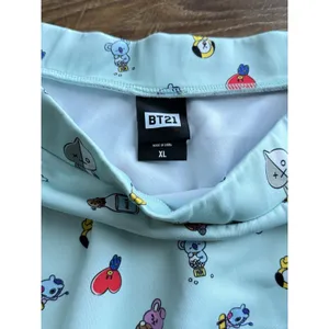 BTS‎ BT21 Icon Skater Skirt Line Friends Mint Blue Hot Topic Sz XL Pockets K Pop thumbnail 3