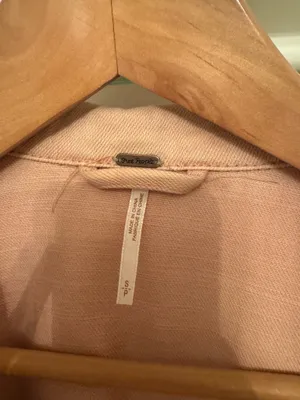 Free People Pink Denim Jacket thumbnail 4