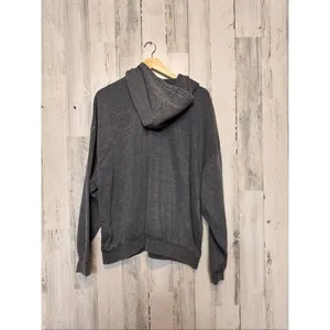 H&M Divided Hoodie Womens XXL Dark Grey Acid Wash Queen of Your Heart Graphic thumbnail 6