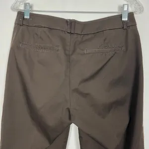 Dockers Mid-Rise Curvy Brown Capri Pants Size 6 Cotton Stretch Y2K City Girl thumbnail 6
