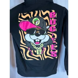Buc-ee's Hoodie Unisex S Black Pullover Beaver Logo Graphic Print thumbnail 5