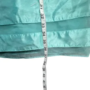 Taylor Dress Womens 10 Aqua Blue Satin Sleeveless Sheer V Back Party‎ Classic thumbnail 11