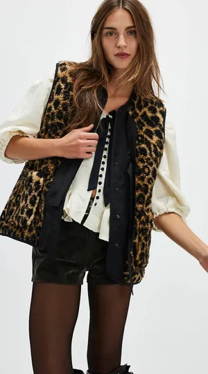 Free People Damson Madder Marta Borg Gilet thumbnail 2