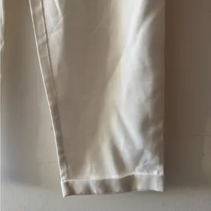 NEW!‎ Zara TRF White Paperbag Tie Belt Straight Leg Pants With Pockets thumbnail 4