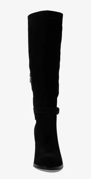NWT La Canadienne Paul Buckled High Heel Boots, Black Size 7.5M New in Box $650 thumbnail 3
