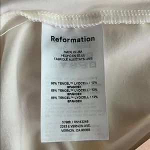 NWT•Reformation•Bardot Top in Latte•Sz M thumbnail 5