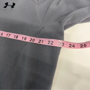 Imperfect 2011 Under Armour fleece medium large half zip lightweight fleece grey thumbnail 10