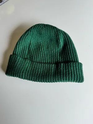 J. Crew Winter Cold Weather Green Ribbed Knit Beanie thumbnail 2