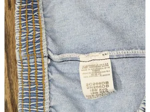 Vanity Fair Pull-On Denim Jeans with Elastic Waist Light Blue 18W Reg thumbnail 3