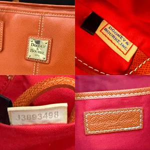 Authentic Dooney & Bourke Davis Tassel Orange Saffiano Leather Large Tote Bag thumbnail 13