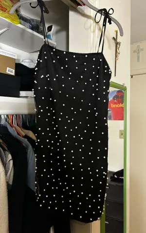 Pearl Dress Black thumbnail 1