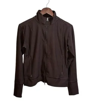 Lucy Activewear Women’s size medium Full Zip Motion yoga Jacket Brown thumbnail 1