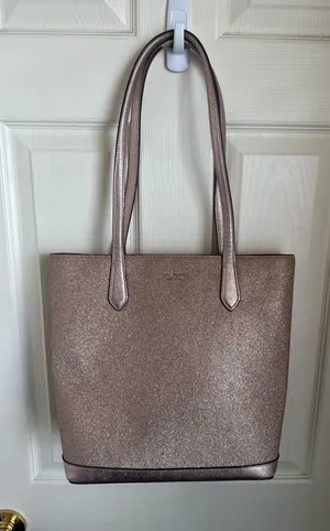 Kate Spade Pink Glitter Tote Bag thumbnail 1