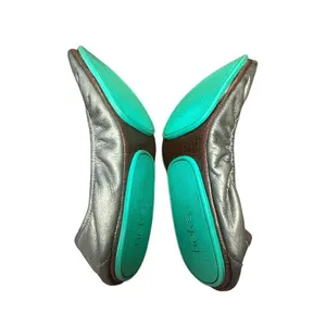 Tieks Gavriela Metallic Silver Leather Ballet Flats Women's 8 thumbnail 6
