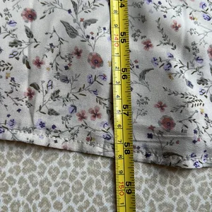 New Nasty Gal Cream Dainty Floral Long MaxiDress elbow length bell sleeves sz 4 thumbnail 12