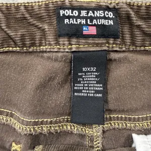 Polo Jeans Co Ralph Lauren Brown Corduroy Pants Womens 10x32 Straight Leg thumbnail 3