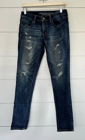 American Eagle Women’s 8 Super Stretch Distressed Jeans thumbnail 1