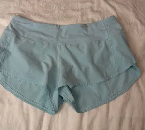 Lululemon Hotty Hot shorts Light Blue sz 6 thumbnail 1