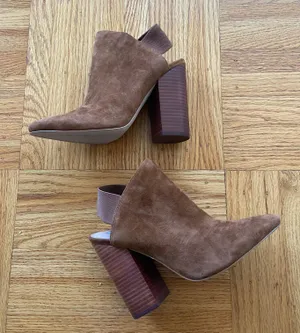 Steve Madden Nwob new Logan chestnut suede booties szie 8 thumbnail 2