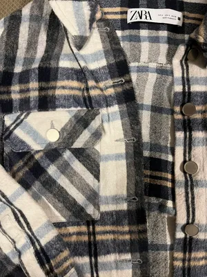 ZARA plaid shacket thumbnail 3