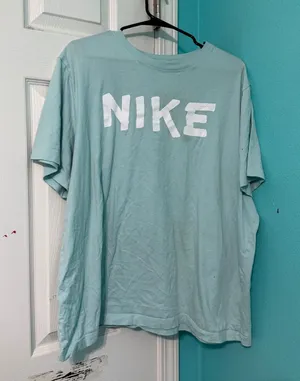 Nike Mint Green Graphic Logo Short Sleeve Tee thumbnail 1
