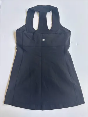 Lululemon Strap It Like It’s Hot Tank Black Built In Bra Size 6 thumbnail 3