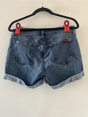 7 For All Mankind Relaxed Roll Denim Shorts 28 Medium Wash Casual Minimalist thumbnail 5