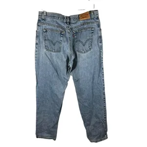 Vintage Levi’s 550 Relaxed‎ Tapered Jeans 100% Cotton | Size 14 M Casual 90’s thumbnail 3